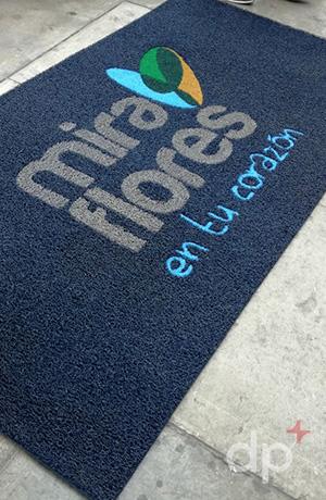 Felpudos con logo decorplas